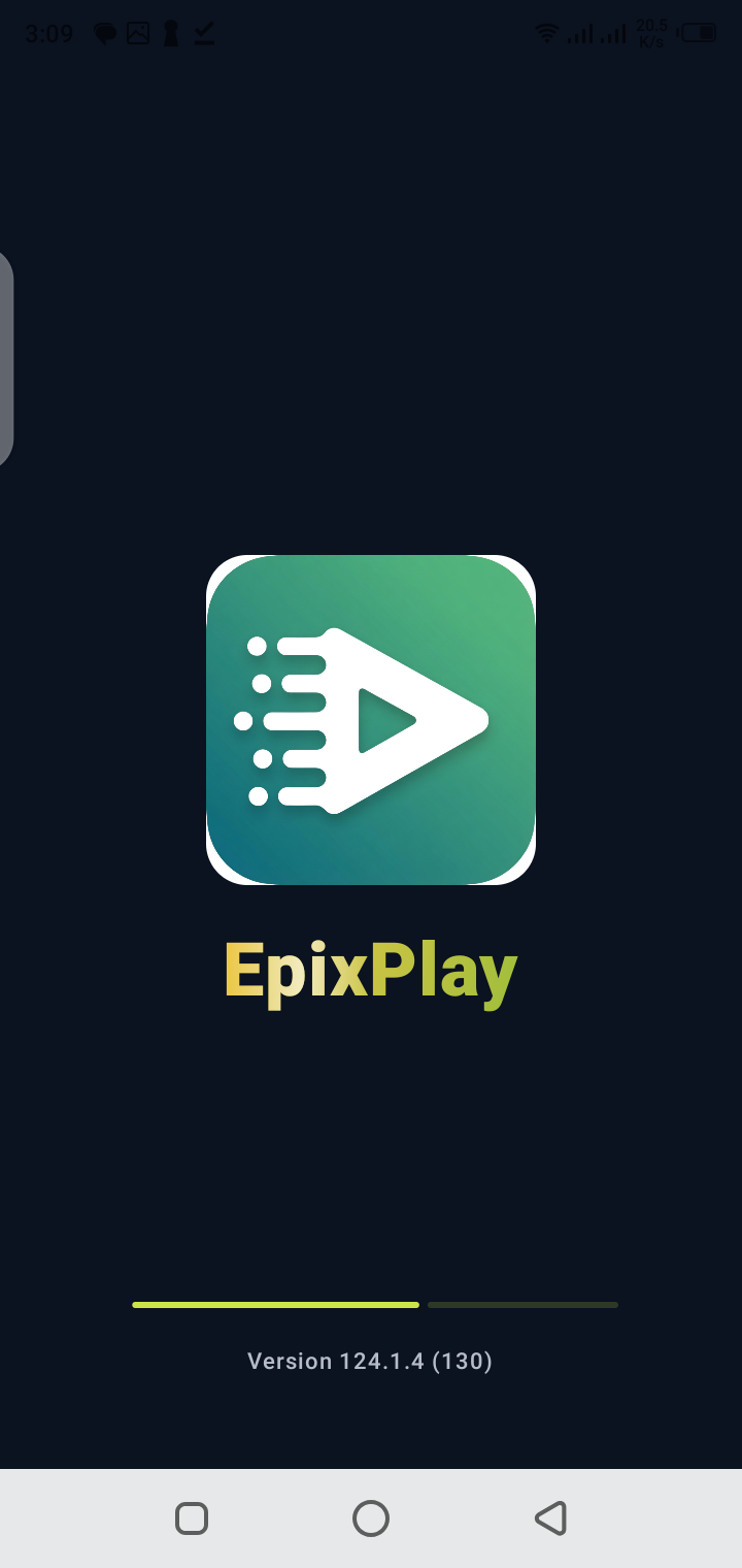 Epix Play home screen with movie discovery
