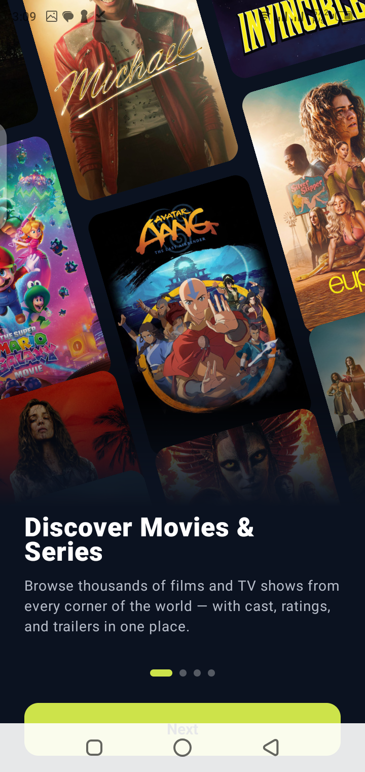 Epix Play movie browsing interface